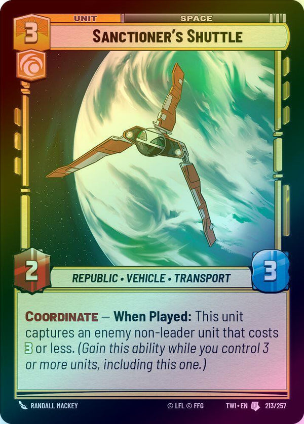 Sanctioner's Shuttle - 213/257 - Uncommon (Foil)