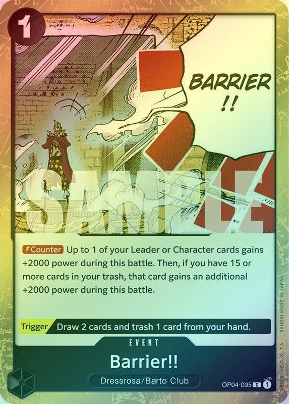Barrier!! (Jolly Roger Foil) - OP04-095 - Common