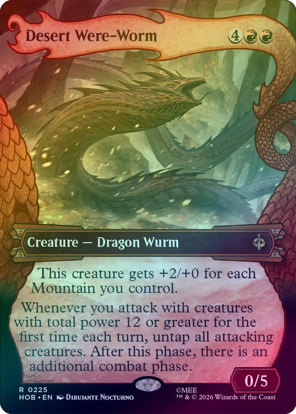 Desert Were-Worm - Dragon Hoard Frame (Foil) (HOB) (Pre-Order)
