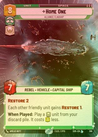 Home One - Alliance Flagship (Hyperspace) - 366 - Legendary (Foil)