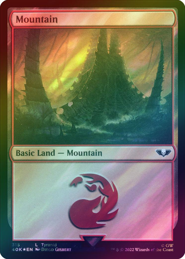 Mountain (315) (Surge Foil) (40K)