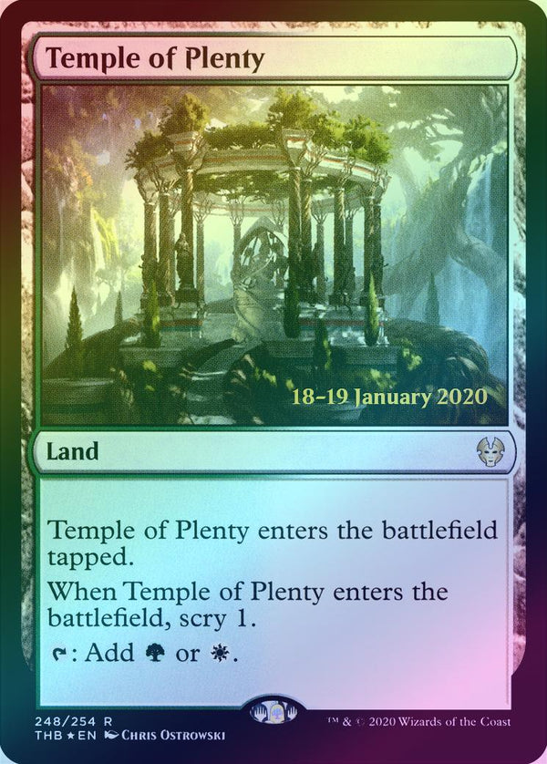 Temple of Plenty - Prerelease Promo (PTHB) (Foil)