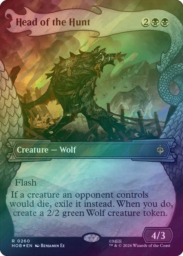 Head of the Hunt - Dragon Hoard Frame (Surge Foil) (HOB) (Pre-Order)