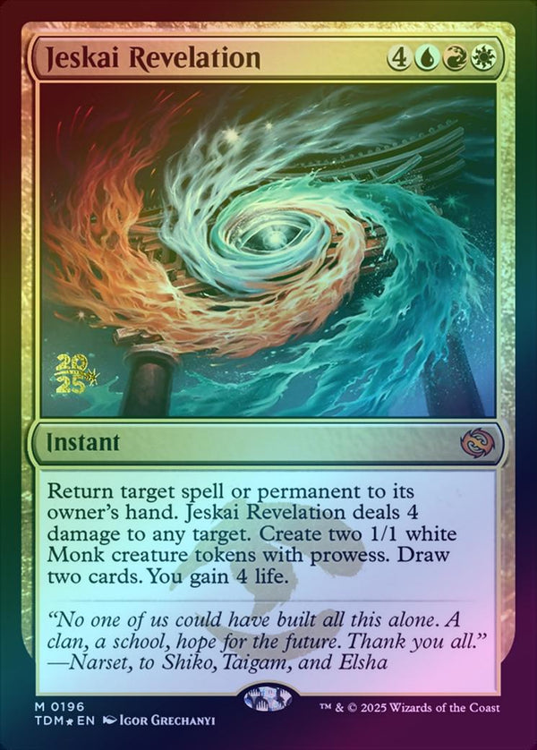Jeskai Revelation - Prerelease Promo (Foil) (PTDM)