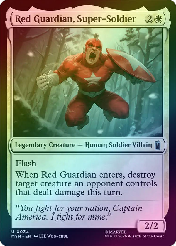 Red Guardian, Super-Soldier (Foil) (MSH) (Pre-Order)