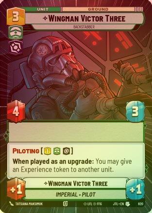 Wingman Victor Three - Backstabber (Hyperspace) - 820 - Uncommon (Foil)