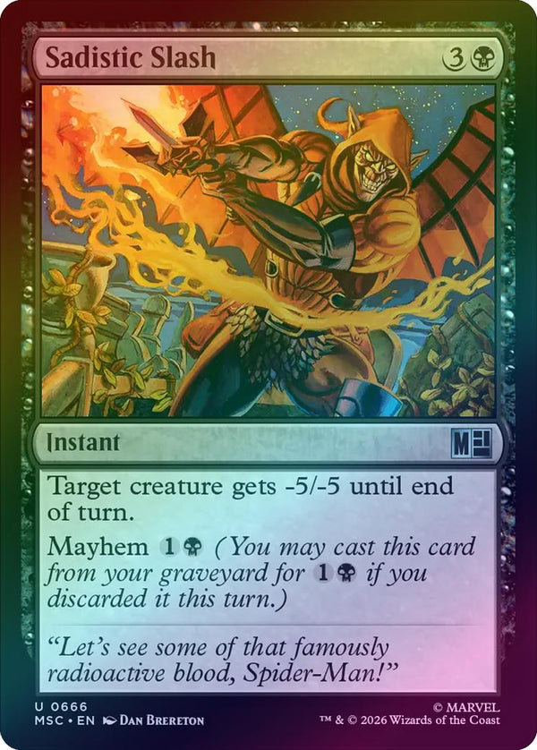 Sadistic Slash (Foil) (MSC)