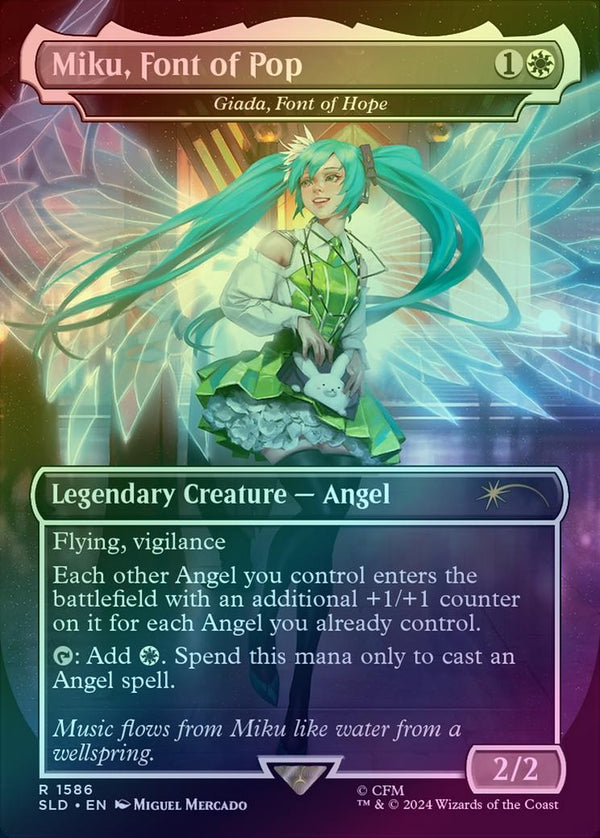 Miku, Font of Pop // Giada, Font of Hope - Hatsune Miku: Winter Diva (Foil) (SLD)