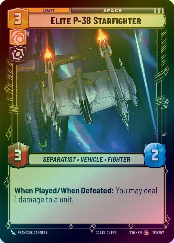Elite P-38 Starfighter - 181/257 - Common (Foil)