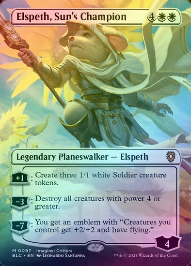 Elspeth, Sun's Champion - Borderless (Foil) (BLC)