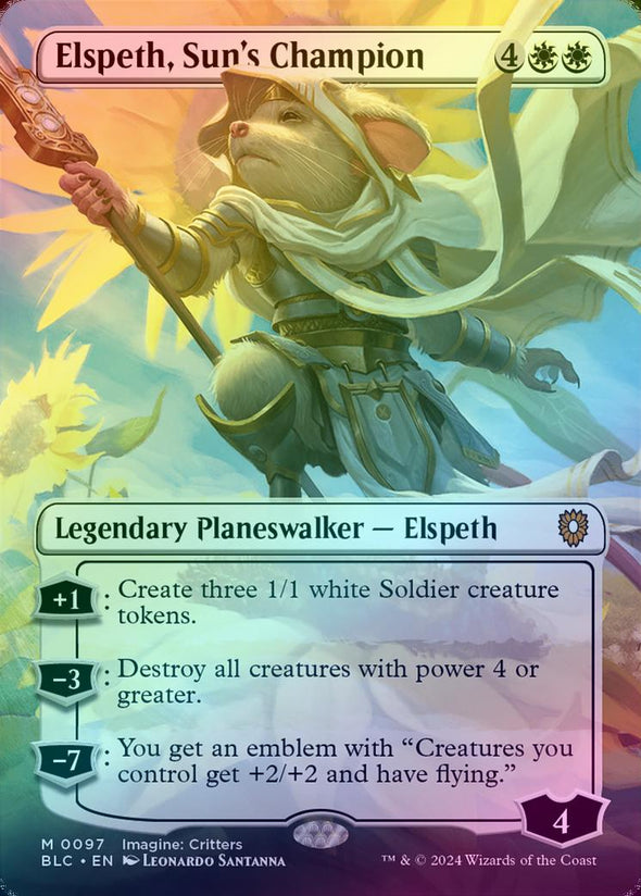 Elspeth, Sun's Champion - Borderless (Foil) (BLC)