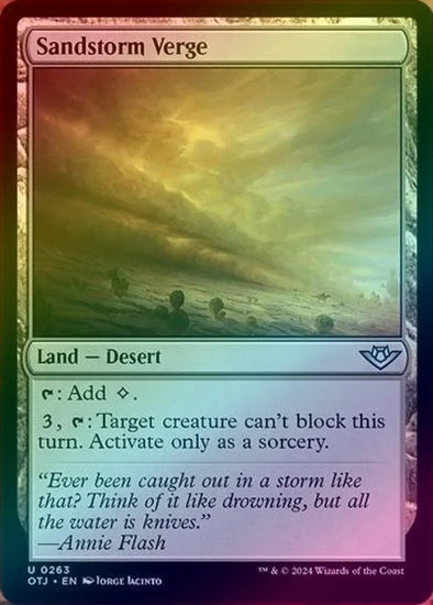 Sandstorm Verge (Foil) (OTJ)