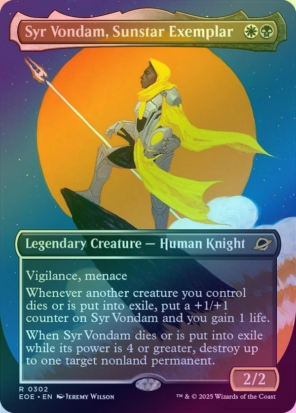 Syr Vondam, Sunstar Exemplar - Triumphant Showcase (Foil) (EOE)