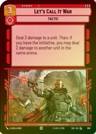 Let's Call It War (Foil) - 690 - Common (Foil)