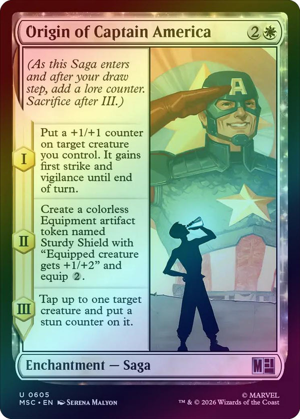Origin of Captain America (Foil) (MSC)