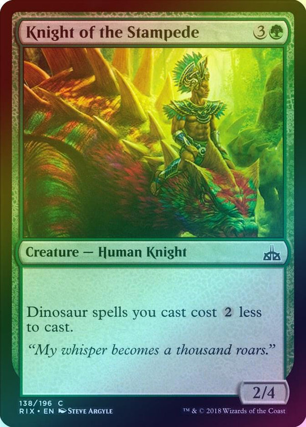 Knight of the Stampede (Foil) (RIX)