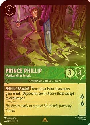 Prince Phillip (Warden of the Woods) (Fabled Reprint) - 72/204 - Rare (Foil)