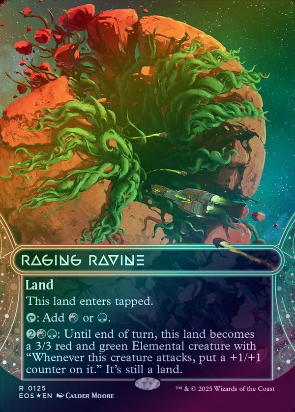 Raging Ravine - Borderless (Galaxy Foil) (EOS)
