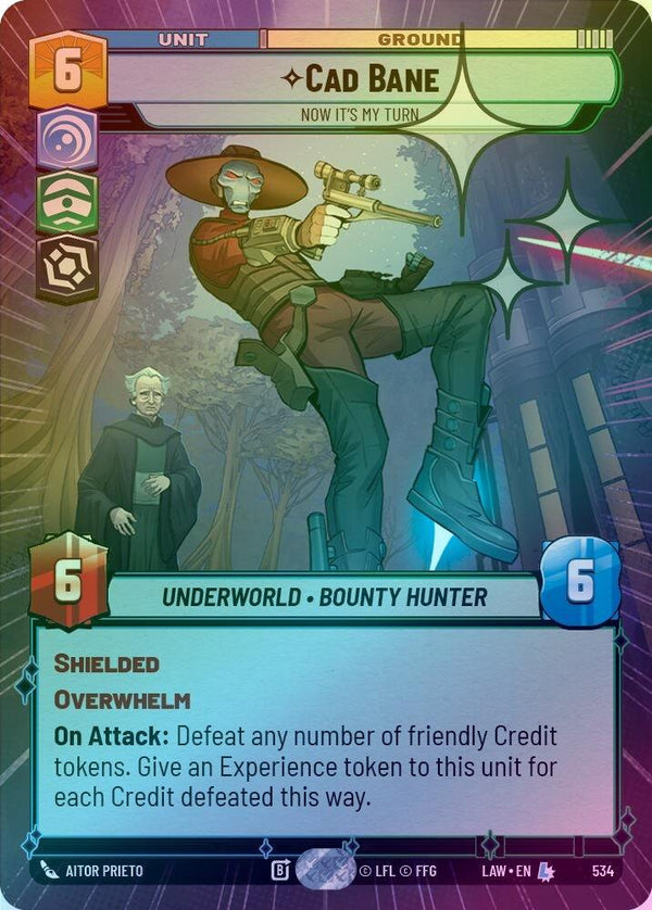 Cade Bane - Now It's My Turn (Hyperspace Foil) - 534 - Legendary (Foil)