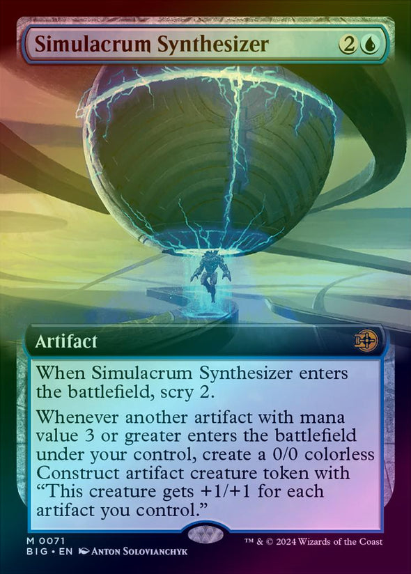 Simulacrum Synthesizer - Extended Art (Foil) (BIG)