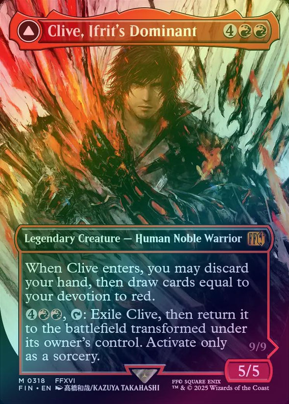 ifrit mtg card 401 Games Canada - Clive, Ifrit's Dominant // Ifrit, Warden of Inferno