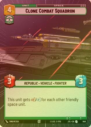 Clone Combat Squadron (Hyperspace) - 849 - Uncommon (Foil)
