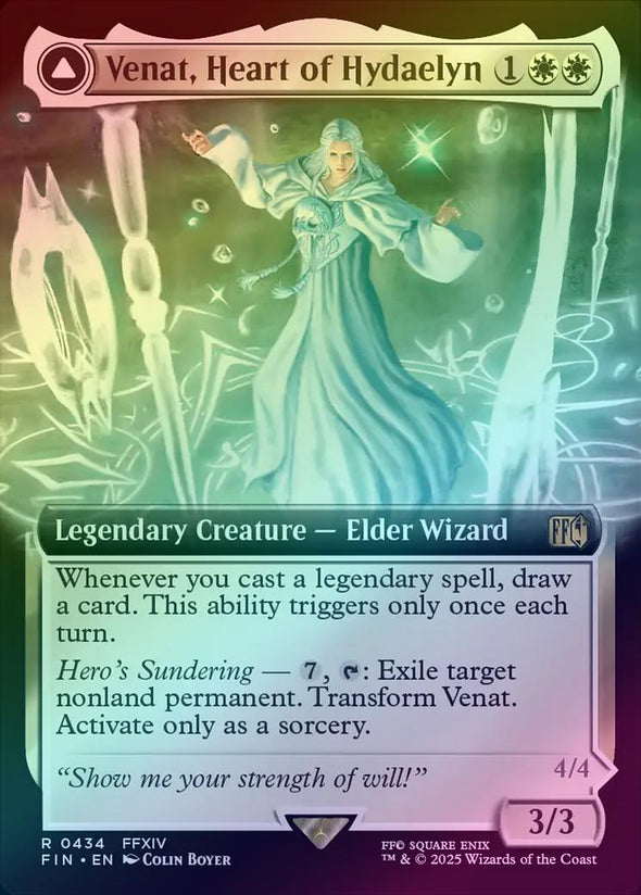 Venat, Heart of Hydaelyn // Hydaelyn, the Mothercrystal - Extended Art (Foil) (FIN)