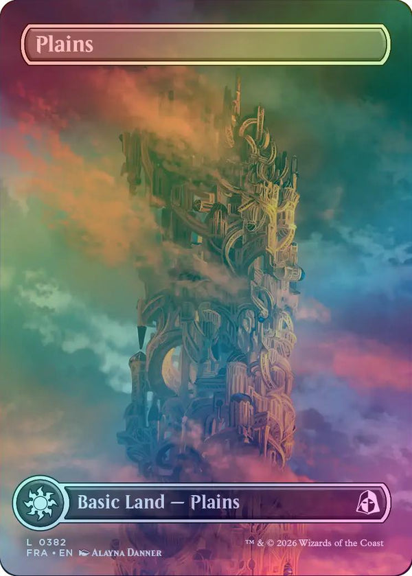Plains (382) - Tower Full Art (Foil) (FRA)