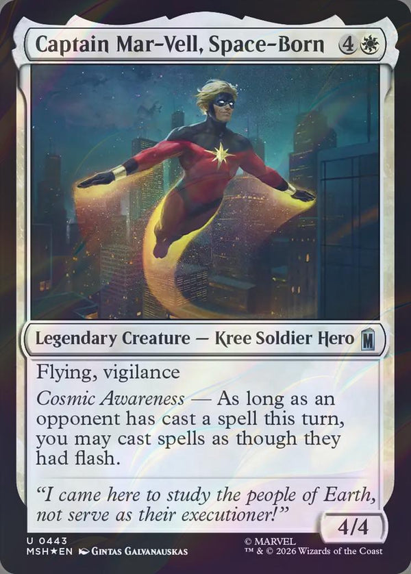 Captain Mar-Vell, Space-Born (Surge Foil) (MSH)