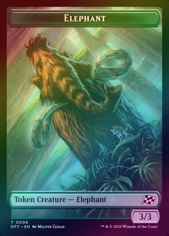 Elephant // Zombie Token (Foil) (TDFT)