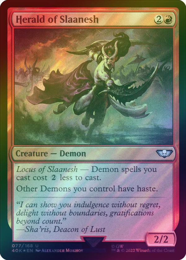 Herald of Slaanesh (Surge Foil) (40K)