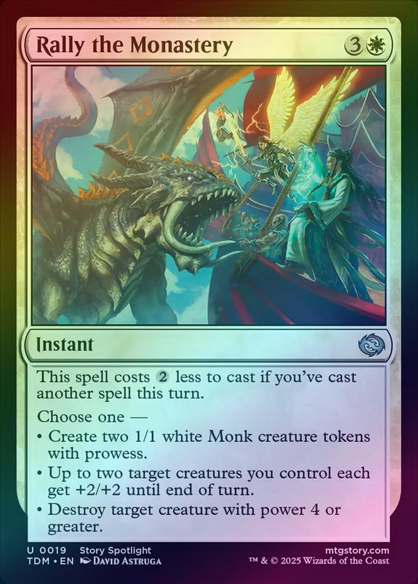 Rally the Monastery (Foil) (TDM)
