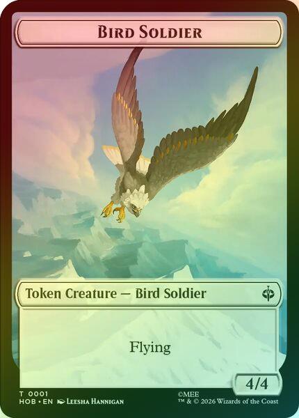 Bird Soldier // Axe Token (Foil) (THOB)
