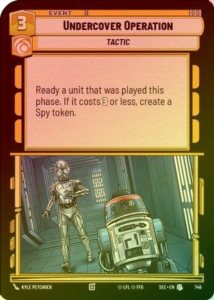 Undercover Operation (Foil) - 746 - Uncommon (Foil)