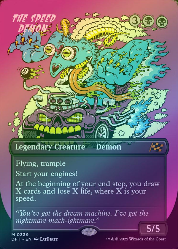 The Speed Demon - Borderless Rude Rider (Foil) (DFT)