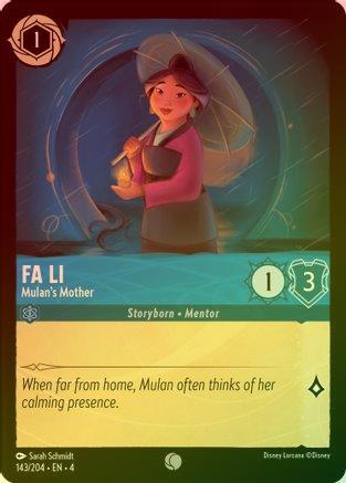Fa Li (Mulan's Mother) - 143/204 - Common (Foil)