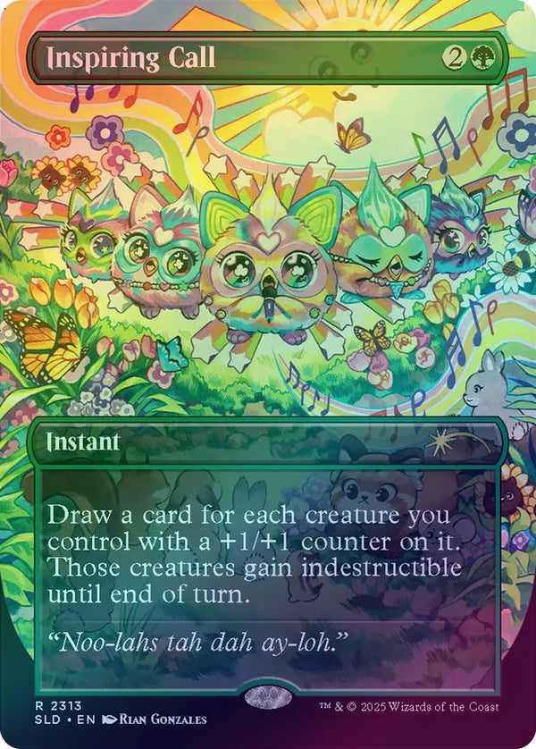 Inspiring Call - FURBY: DOO-AY NOO LAH (Rainbow Foil) (SLD)