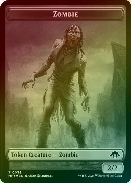 Zombie // Elephant Token (Ripple Foil) (TM3C)