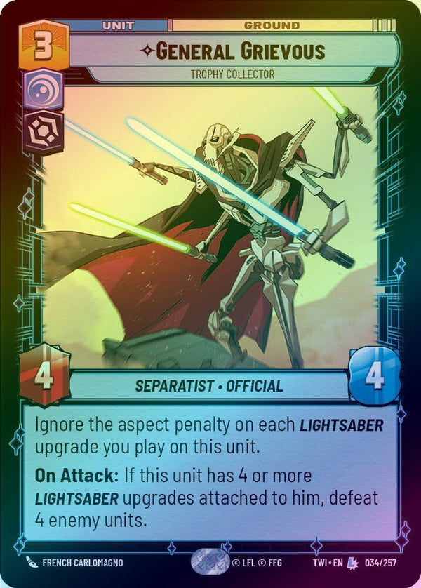 General Grievous - Trophy Collector - 034/257 - Legendary (Foil)