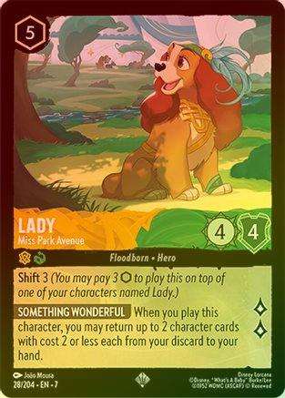 Lady (Miss Park Avenue) - 28/204 - Super Rare (Foil)