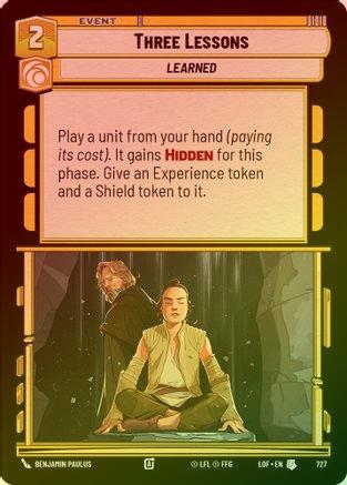 Three Lessons - 727 - Uncommon (Foil)