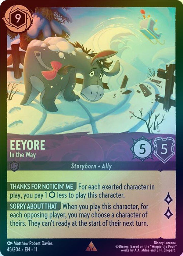 Eeyore (In the Way) - 45/204 - Rare (Foil)