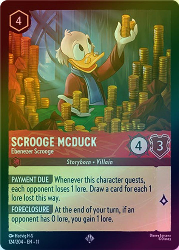 Scrooge McDuck (Ebenezer Scrooge) - 124/204 - Super Rare (Foil)