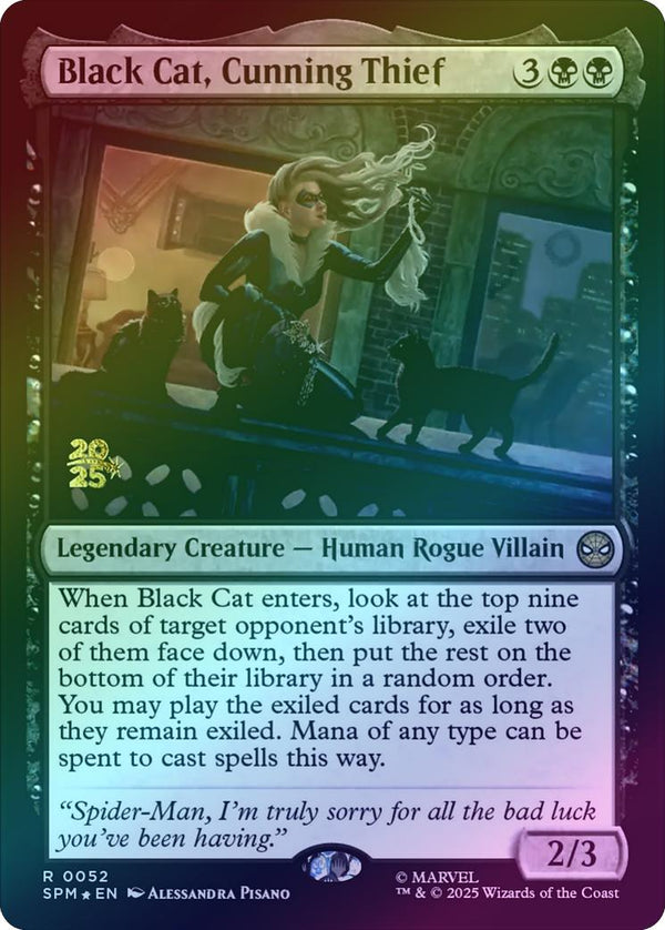 Black Cat, Cunning Thief - Prerelease Promo (Foil) (PSPM)