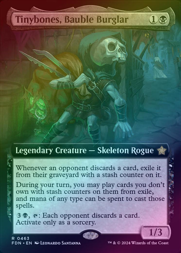 Tinybones, Bauble Burglar - Extended Art (Foil) (FDN)