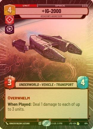 IG-2000 - Assassin's Aggressor (Hyperspace) - 874 - Rare (Foil)