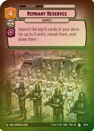 Remnant Reserves - Weekly Play Promo - 19/20 - Rare (Foil)