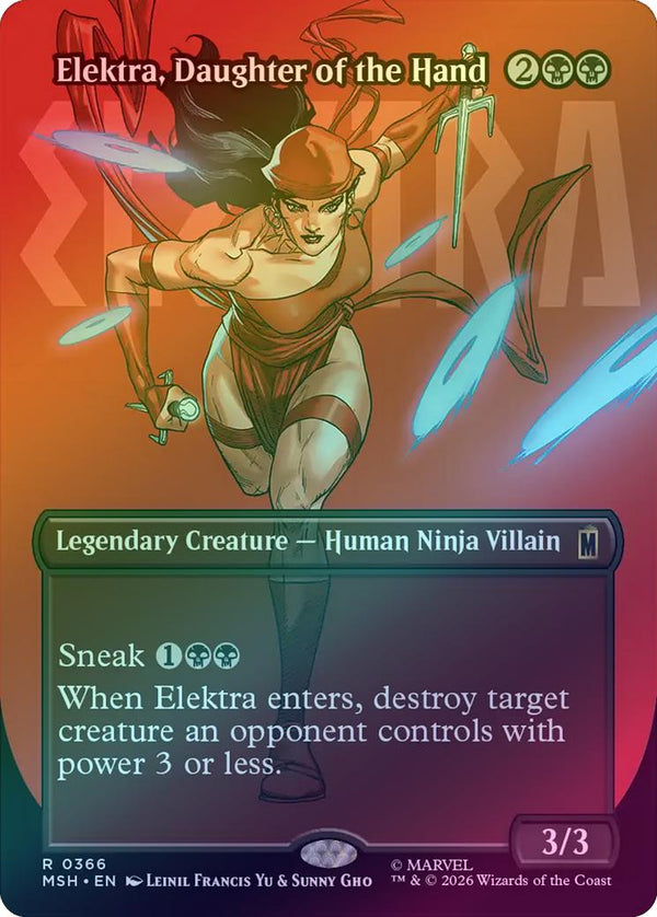 Elektra, Daughter of the Hand - Logo Showcase (Foil) (MSH) (Pre-Order)