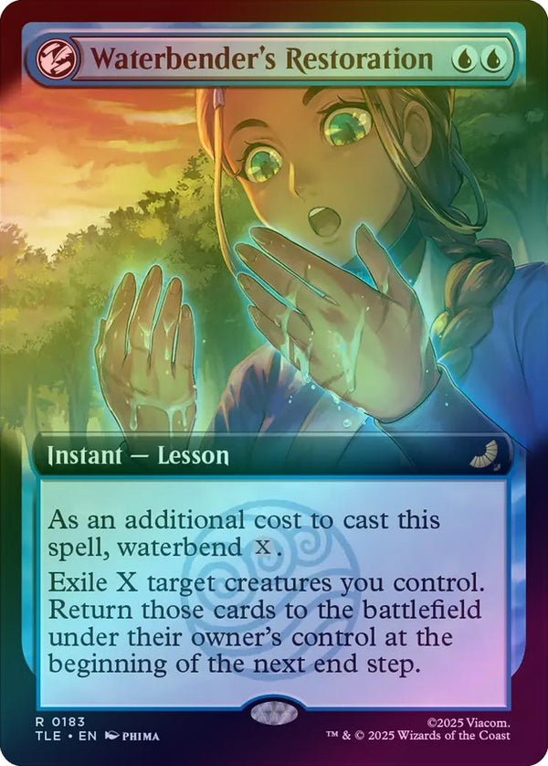 Waterbender's Restoration - Extended Art (Foil) (TLE)