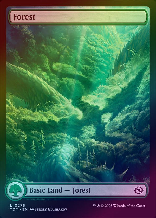 Forest - Dragon's Presence Full Art (276) (Foil) (TDM)